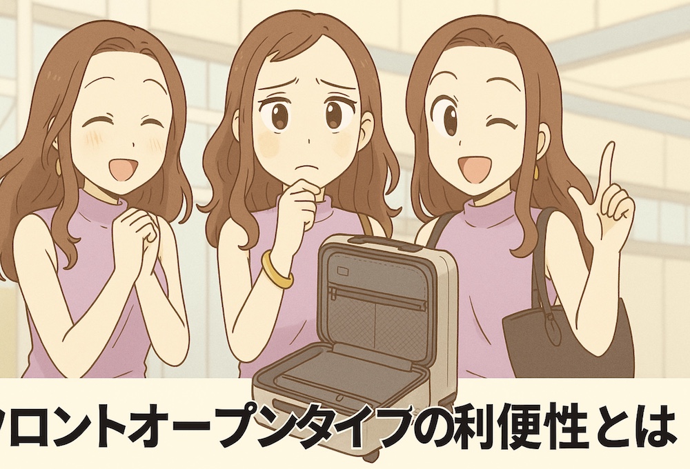 フロントオープンタイプの利便性とは