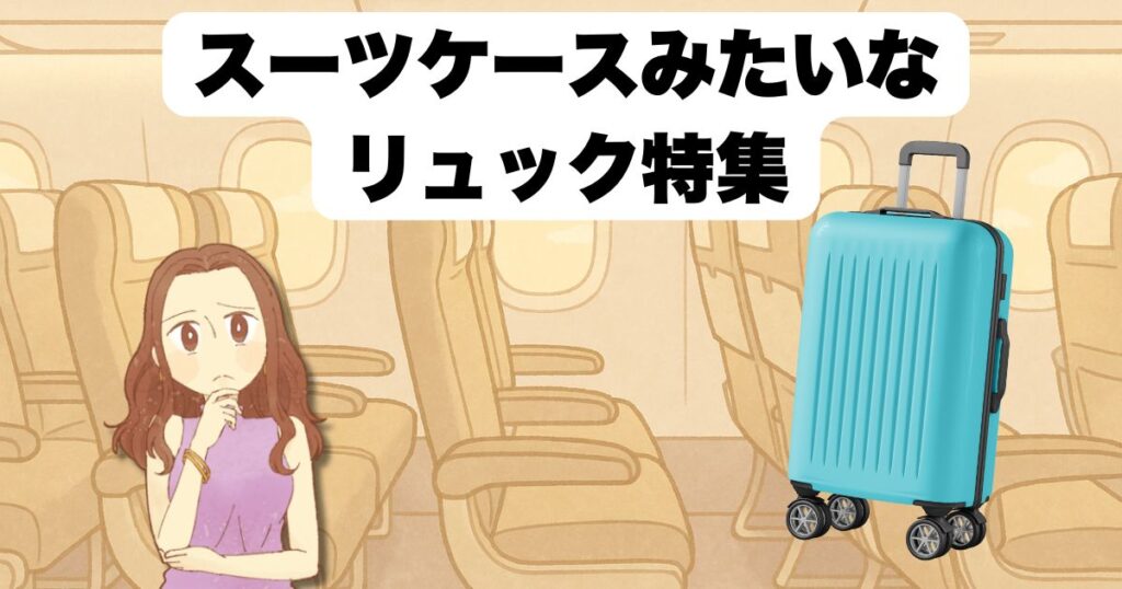 スーツケースみたいなリュック特集