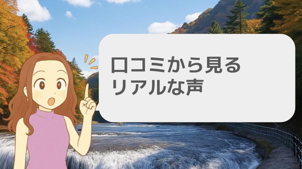 口コミから見るリアルな声
