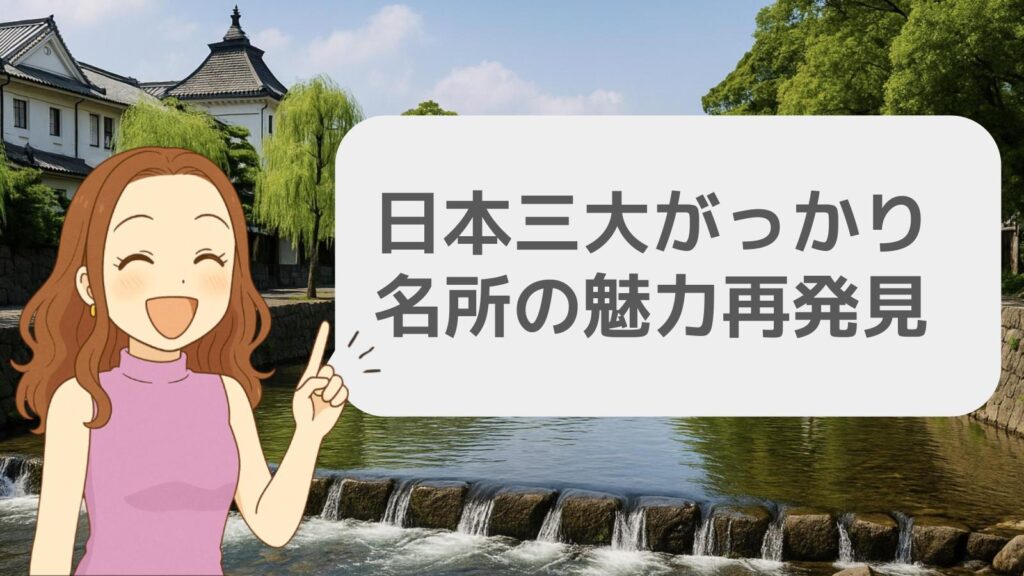 日本三大がっかり名所の魅力再発見