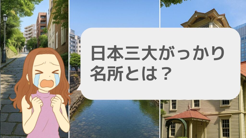 日本三大がっかり名所とは何か?