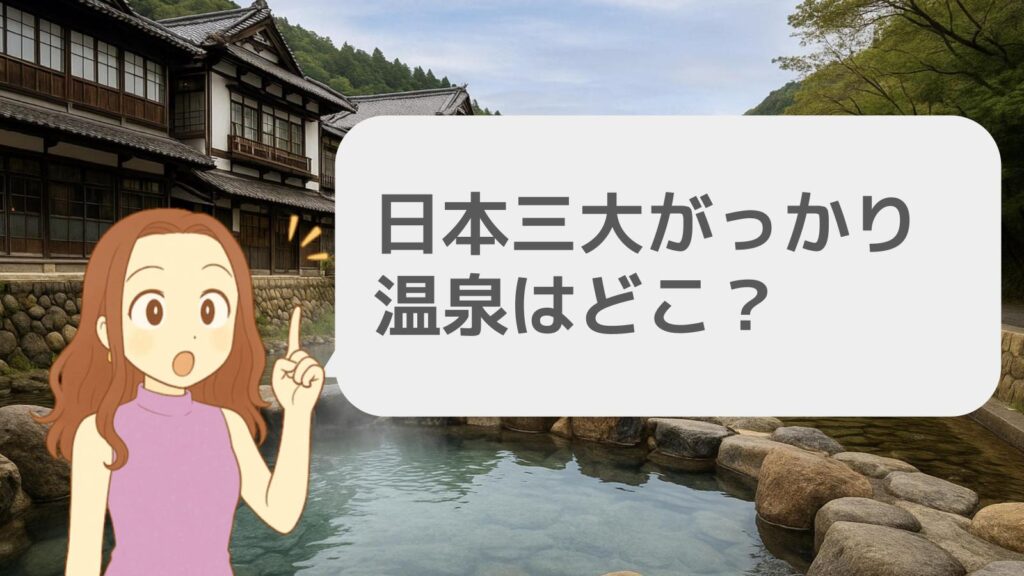 日本三大がっかり温泉はどこ?