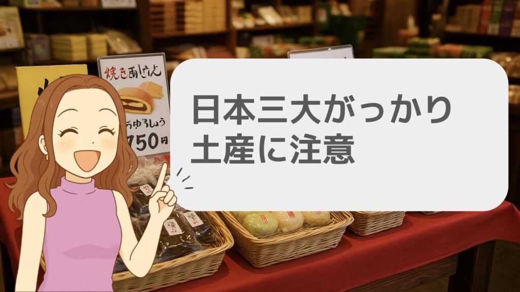 日本三大がっかり土産に注意