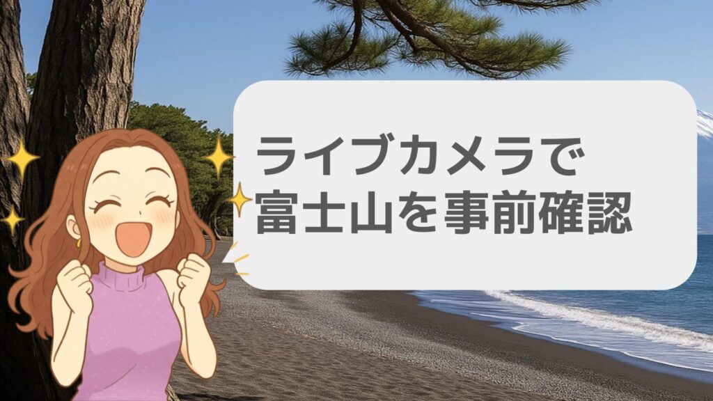 ライブカメラで富士山を事前確認