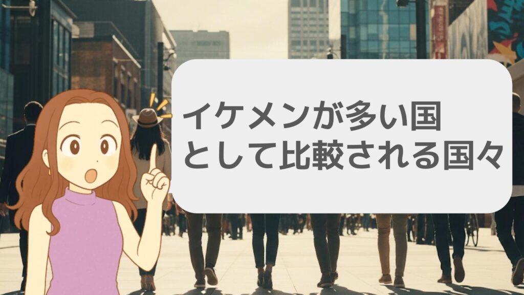 イケメンが多い国として比較される国々