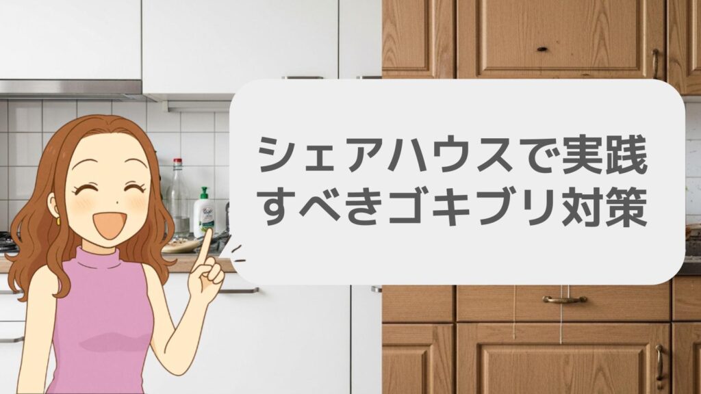 シェアハウスで実践すべきゴキブリ対策