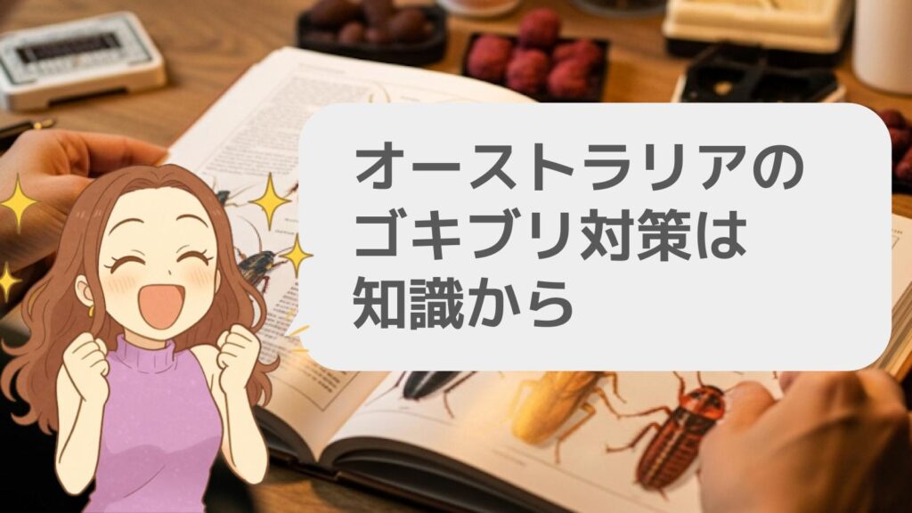 オーストラリアのゴキブリ対策は知識から
