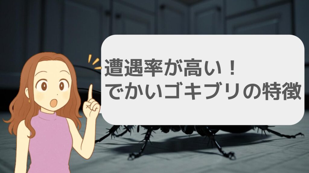 遭遇率が高い！でかいゴキブリの特徴