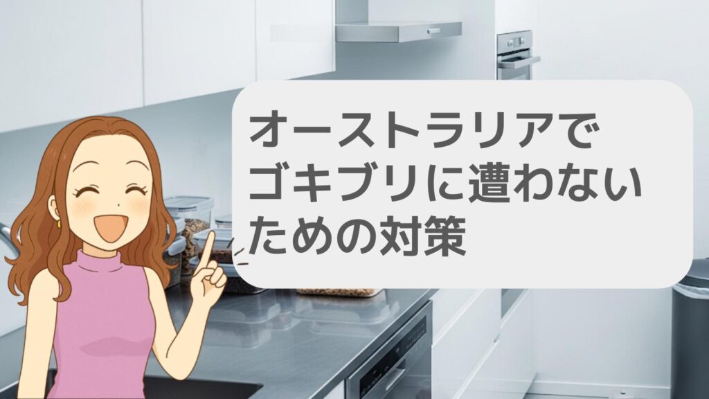 オーストラリアでゴキブリに遭わないための対策