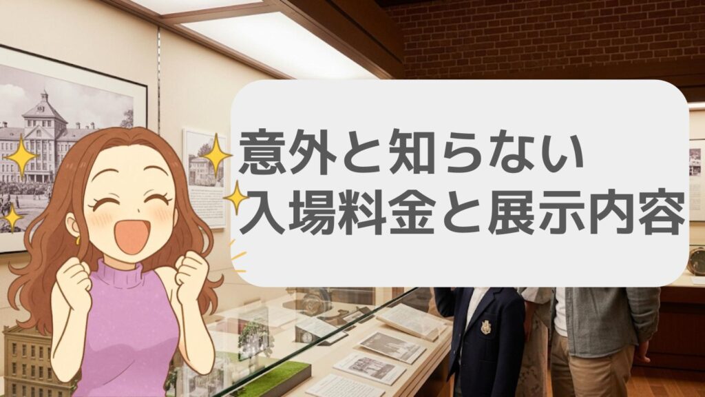 意外と知らない入場料金と展示内容