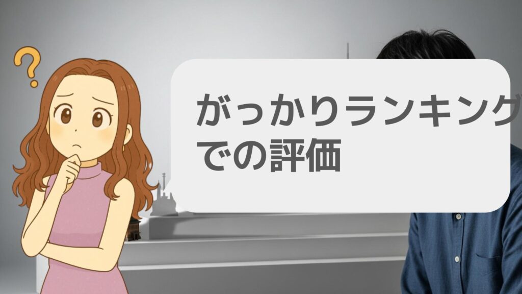 がっかりランキングでの評価