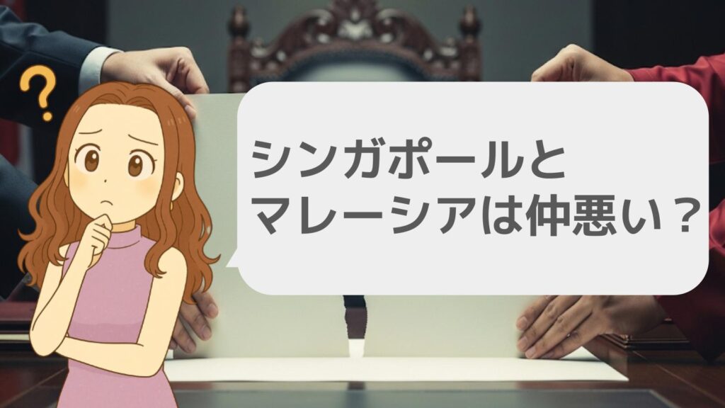 シンガポールとマレーシアは仲悪い？