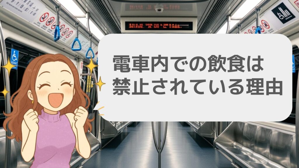 電車内での飲食は禁止されている理由