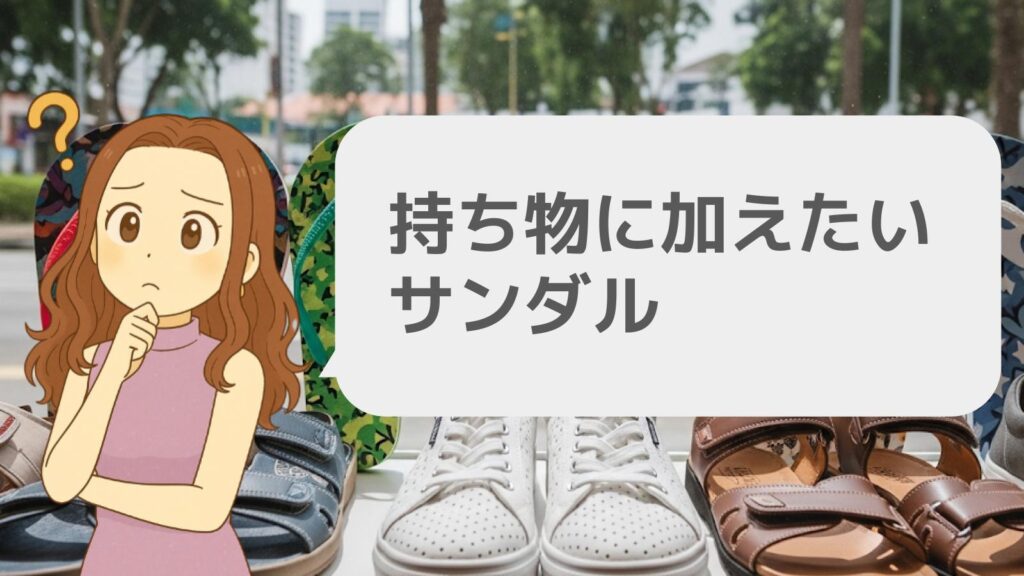 持ち物に加えたいサンダル
