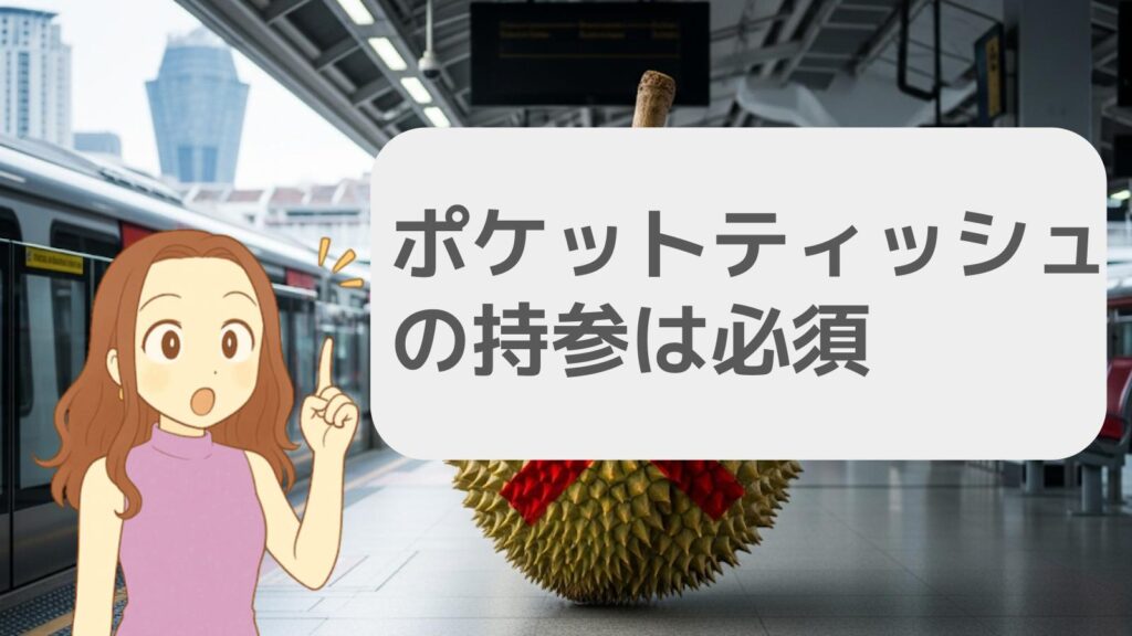 ポケットティッシュの持参は必須
