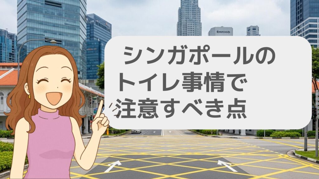 シンガポールのトイレ事情で注意すべき点