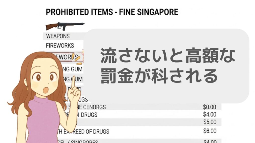 流さないと高額な罰金が科される