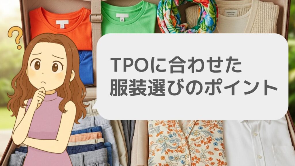 TPOに合わせた服装選びのポイント