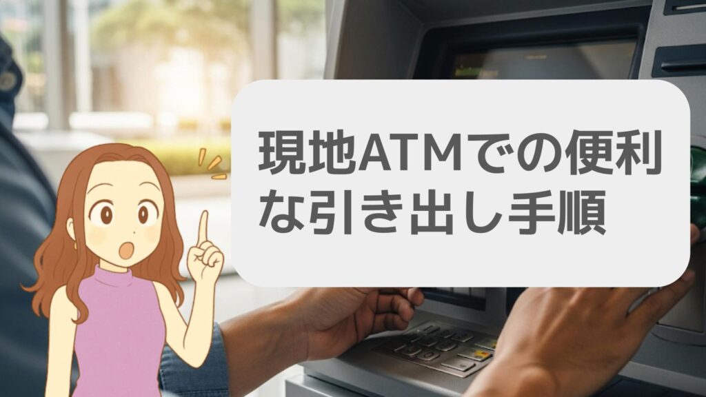 現地ATMでの便利な引き出し手順