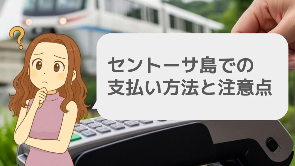 セントーサ島での支払い方法と注意点