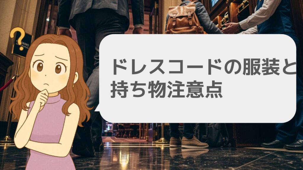ドレスコードの服装と持ち物注意点