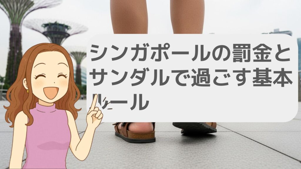 シンガポールの罰金とサンダルで過ごす基本ルール