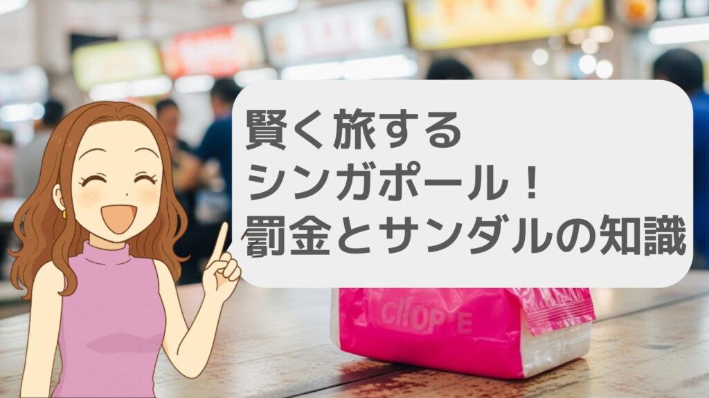 賢く旅するシンガポール!罰金とサンダルの知識