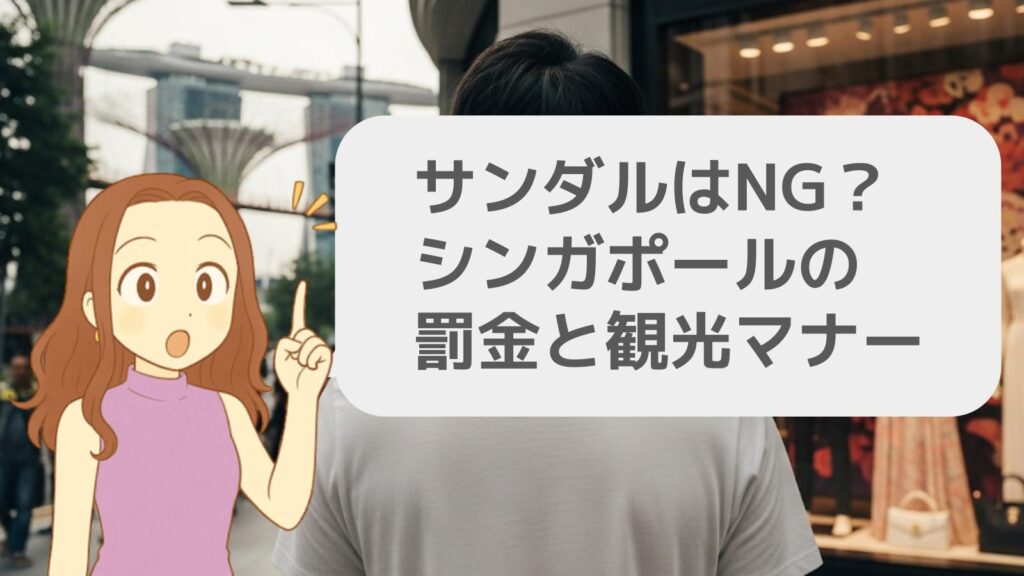 サンダルはNG?シンガポールの罰金と観光マナー