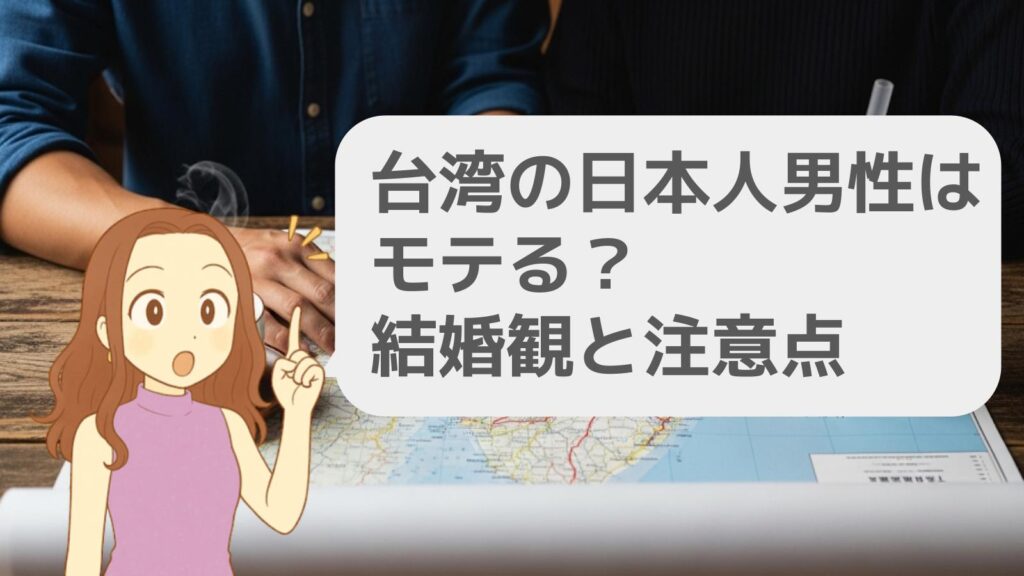台湾の日本人男性はモテる？結婚観と注意点