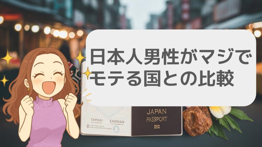 日本人男性がマジでモテる国との比較