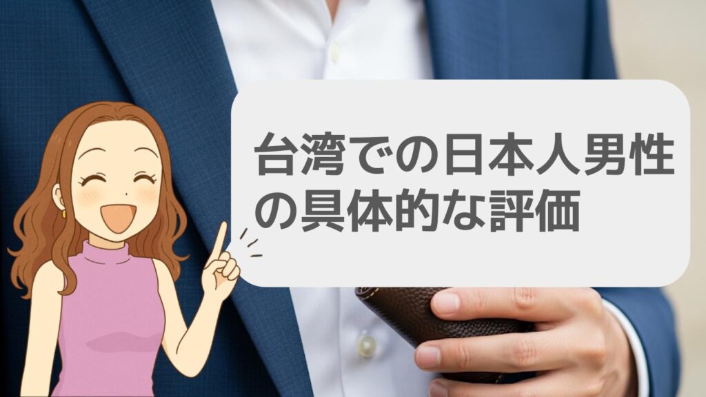 台湾での日本人男性の具体的な評価