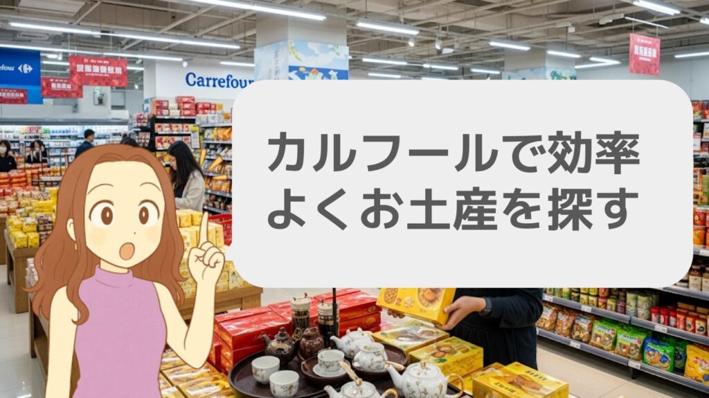 カルフールで効率よくお土産を探す
