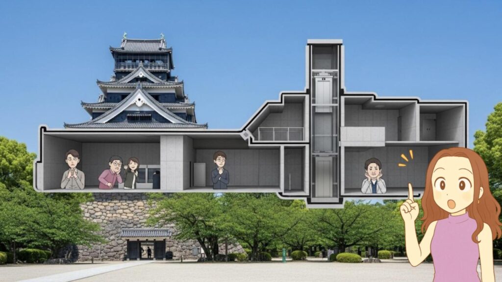 天守が小さいと評される弘前城