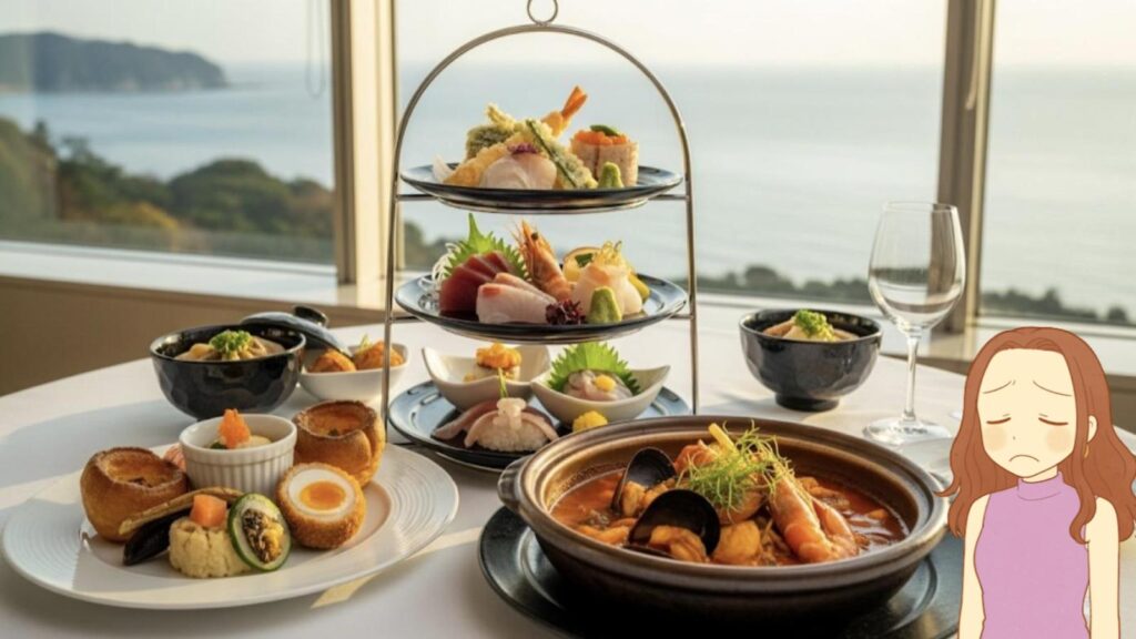 界アンジン がっかり 食事の内容と時間は?英国風会席を解説