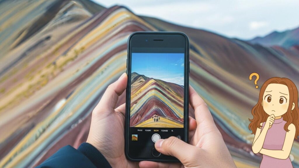 レインボーマウンテン がっかり SNSの写真と違う?色の加工の真実
