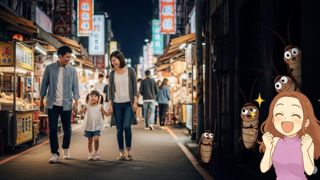 夜市や九份でのゴキブリ遭遇ポイント
