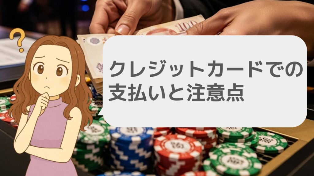 クレジットカードでの支払いと注意点