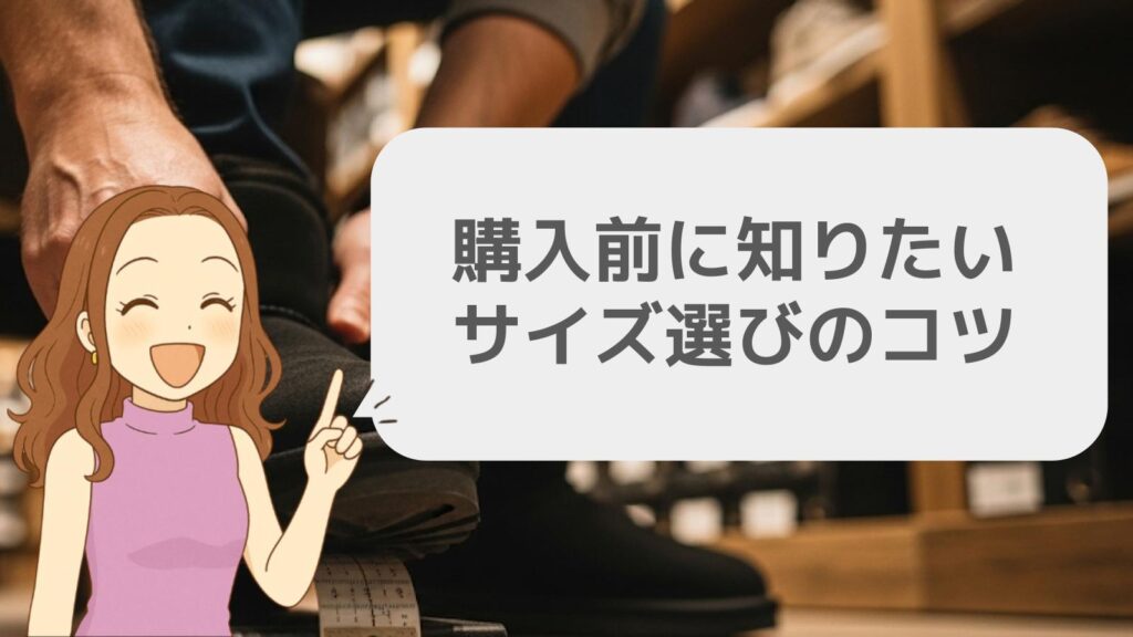 購入前に知りたいサイズ選びのコツ