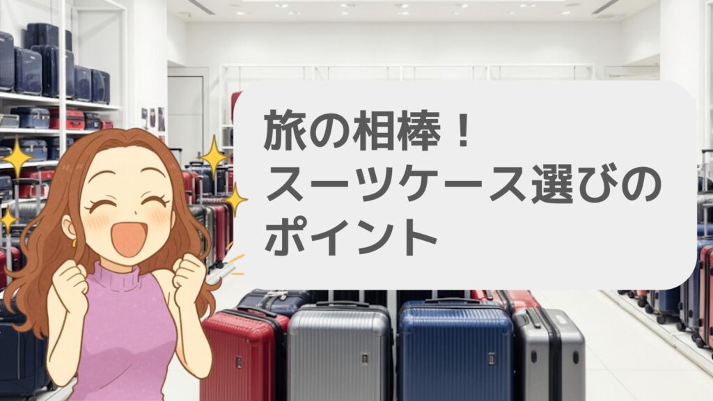 旅の相棒！スーツケース選びのポイント