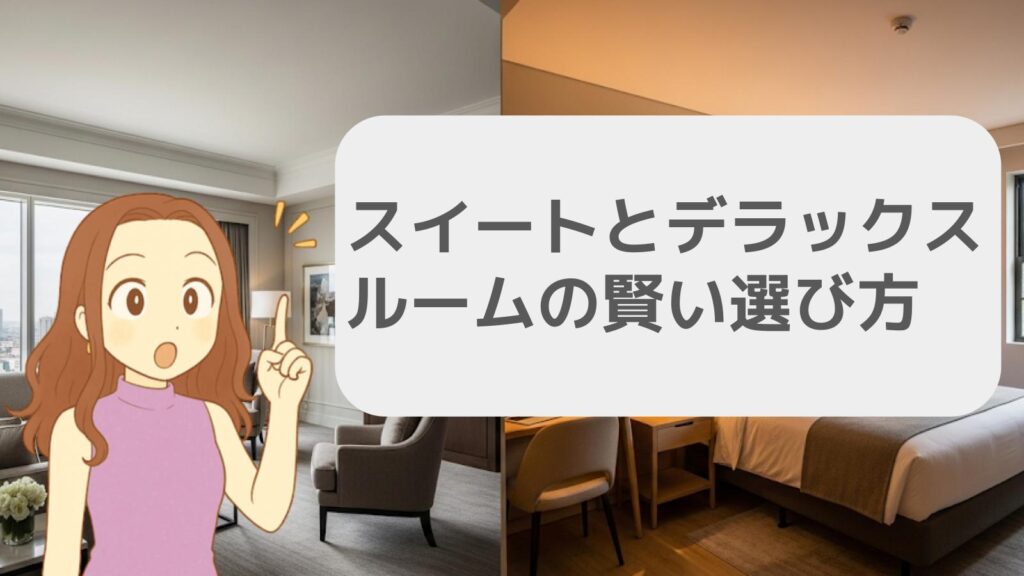 スイートとデラックスルームの賢い選び方