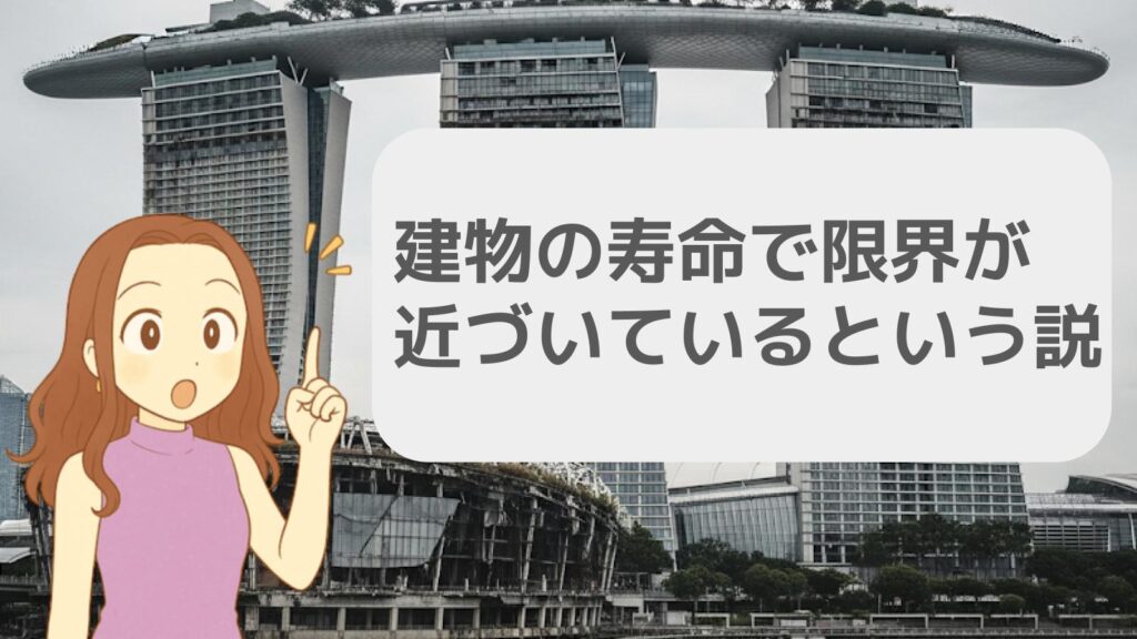 建物の寿命で限界が近づいているという説