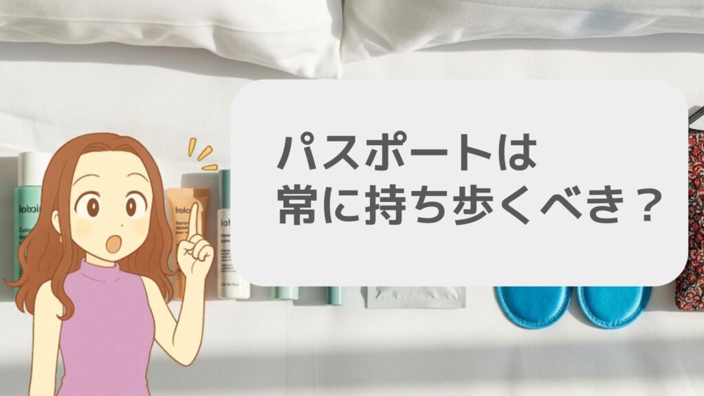 パスポートは常に持ち歩くべき?