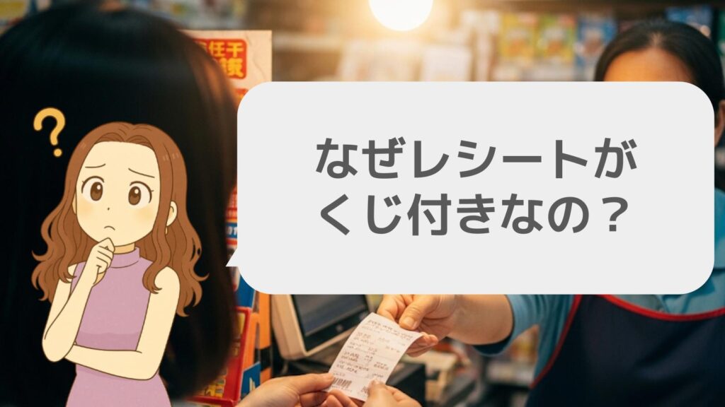 なぜレシートがくじ付きなの？