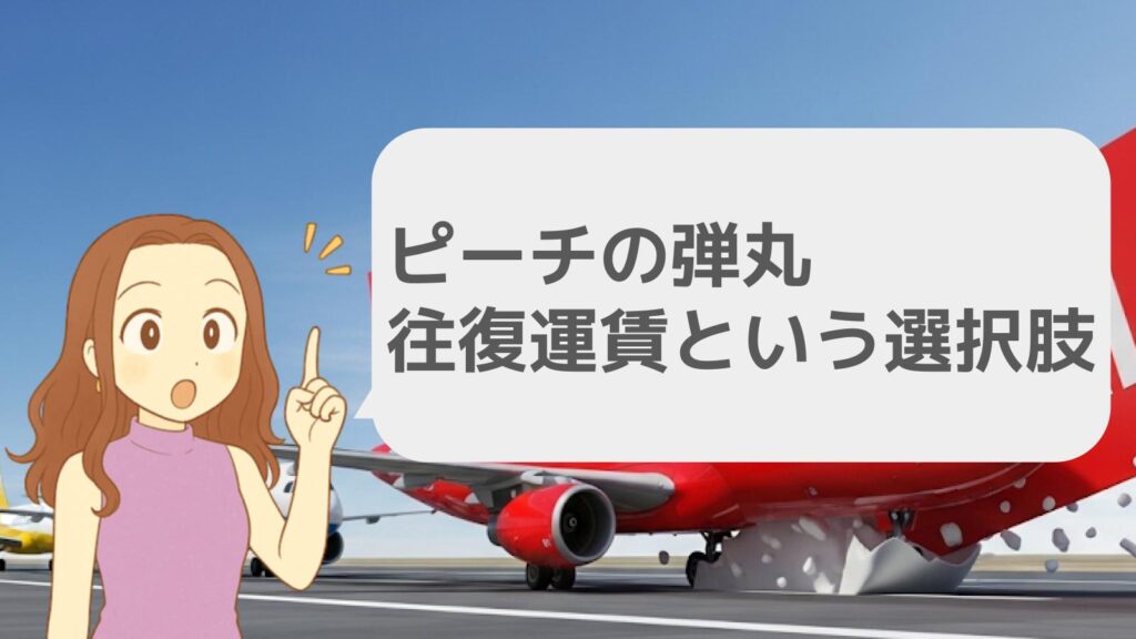 ピーチの弾丸往復運賃という選択肢