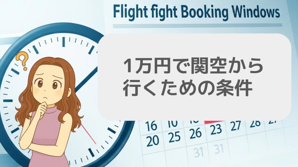 1万円で関空から行くための条件