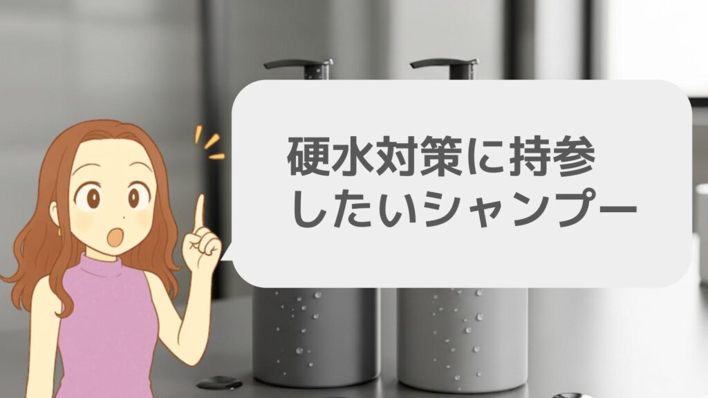 硬水対策に持参したいシャンプー