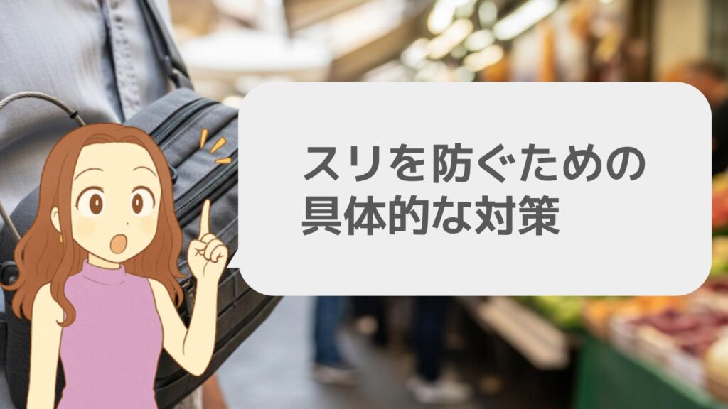 スリを防ぐための具体的な対策