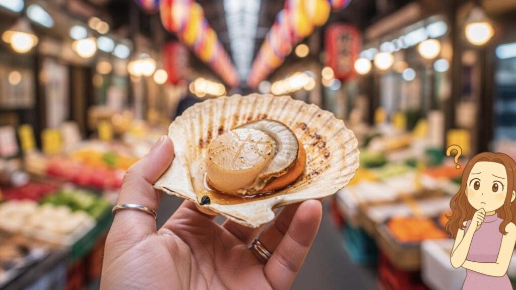 市場の醍醐味である食べ歩き
