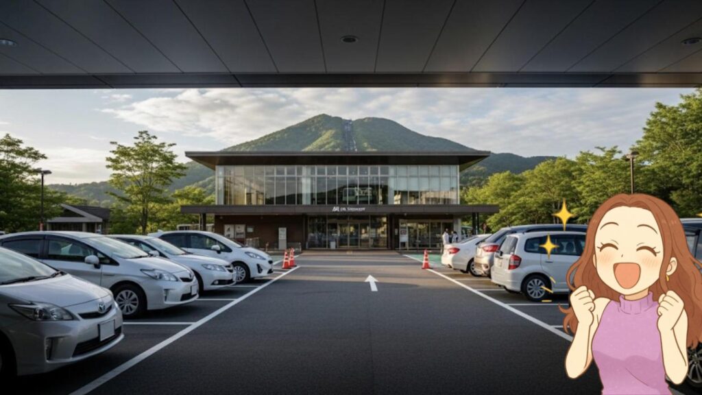 乗り場に駐車場が近いのはどっち?
