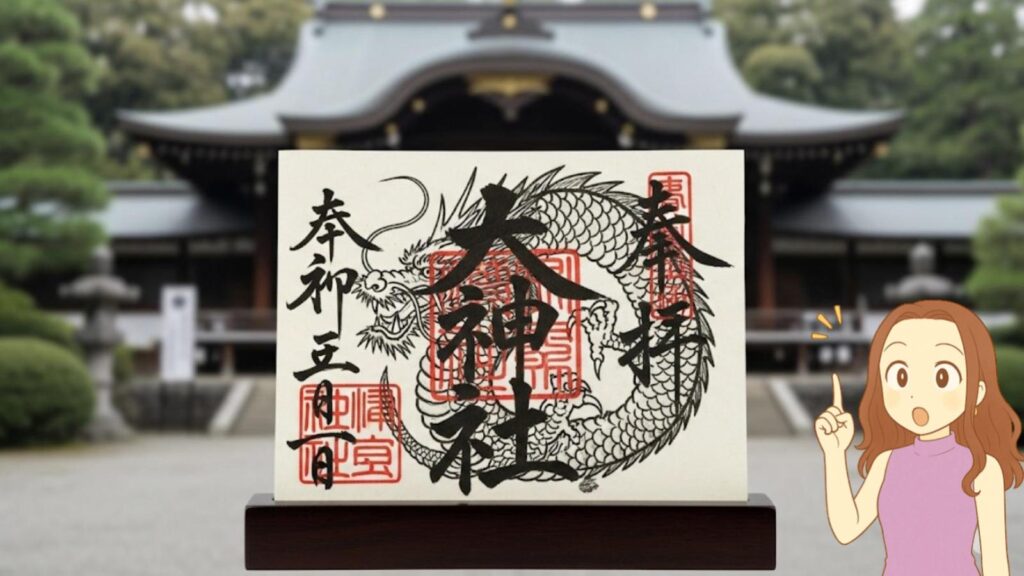 有名な龍の御朱印は別の場所で拝受